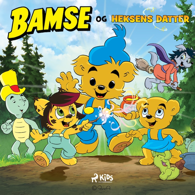 Bogomslag for Bamse og heksens datter