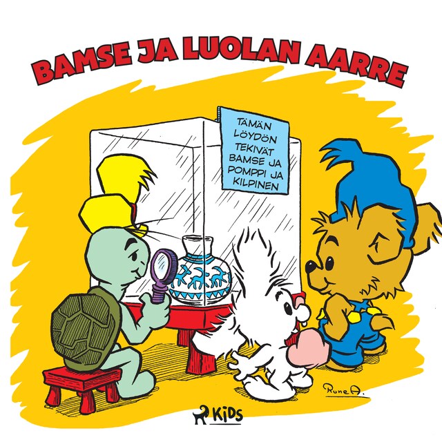 Kirjankansi teokselle Bamse ja luolan aarre