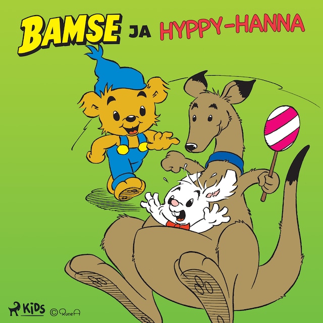 Portada de libro para Bamse ja Hyppy-Hanna