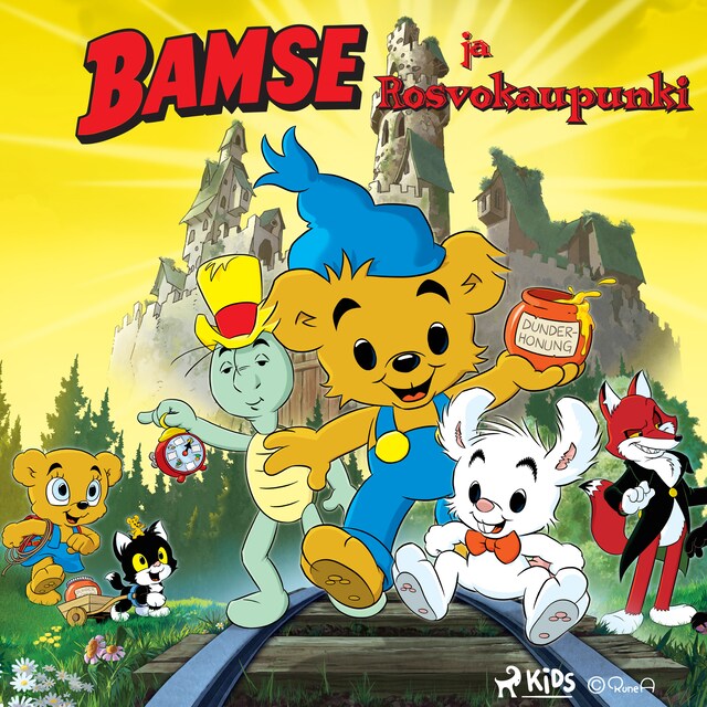 Book cover for Bamse ja Rosvokaupunki