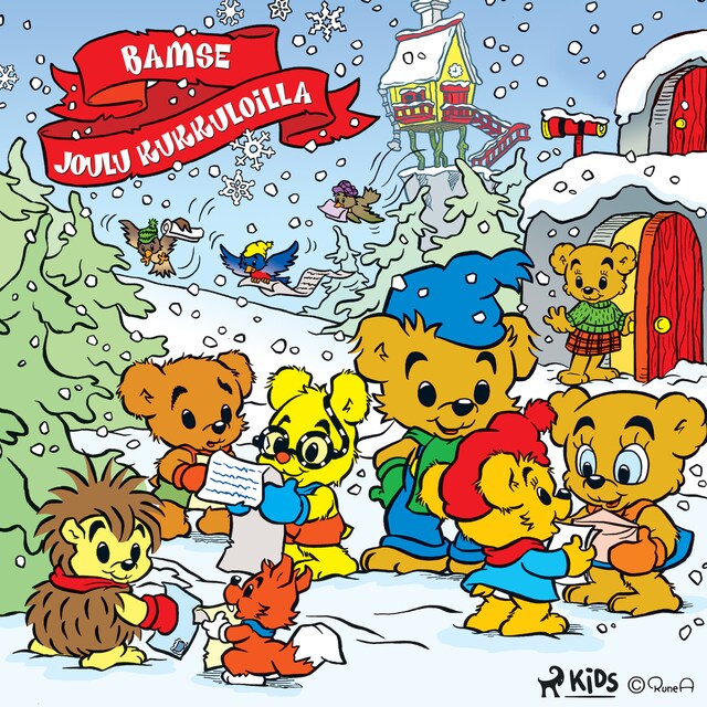 Boekomslag van Bamse - Joulu kukkuloilla