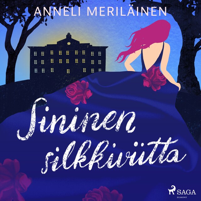 Book cover for Sininen silkkiviitta
