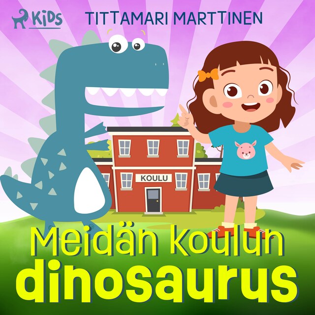 Couverture de livre pour Meidän koulun dinosaurus
