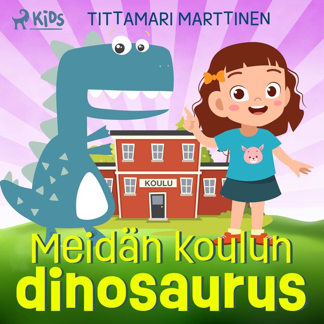 Kirjankansi teokselle Meidän koulun dinosaurus