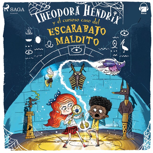 Buchcover für Theodora Hendrix y el curioso caso del escarabajo maldito