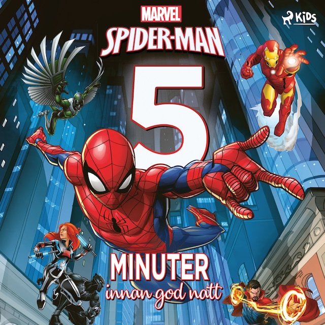 Couverture de livre pour Spider-Man - 5 minuter innan god natt