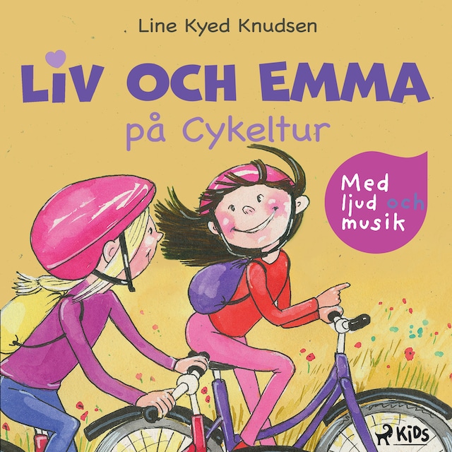 Portada de libro para Liv och Emma på Cykeltur - med ljud och musik