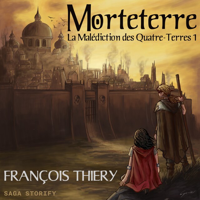 Bokomslag för La Malédiction des Quatre-Terres, tome 1 : Morteterre