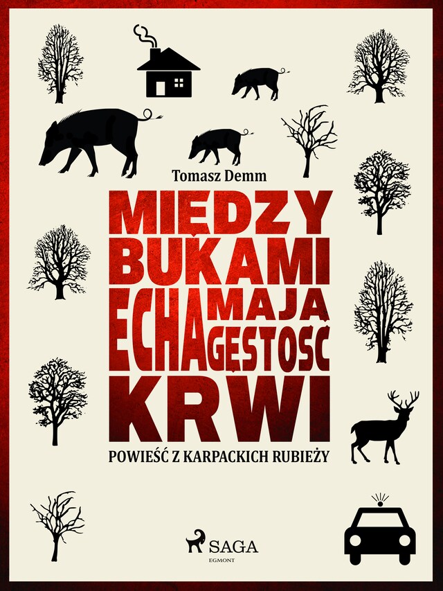 Book cover for Między bukami echa mają gęstość krwi