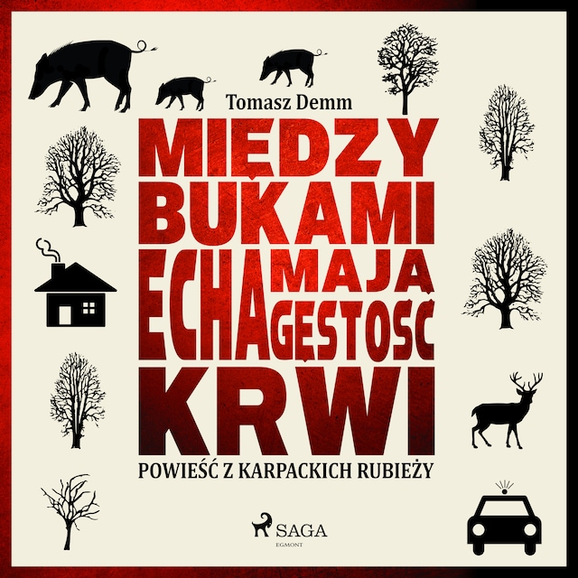 Book cover for Między bukami echa mają gęstość krwi