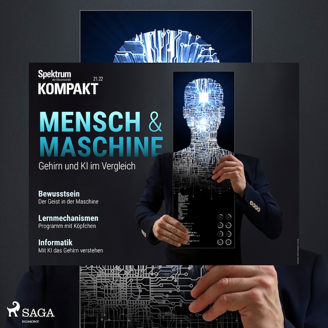 Book cover for Spektrum Kompakt: Mensch und Maschine - Gehirn und KI im Vergleich