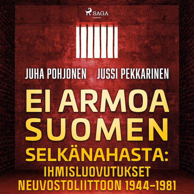 Kirjankansi teokselle Ei armoa Suomen selkänahasta: Ihmisluovutukset Neuvostoliittoon 1944–1981