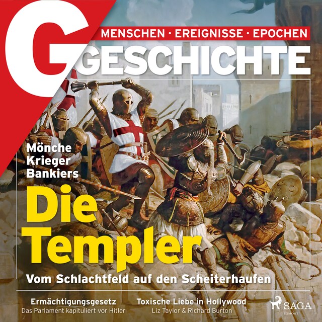 Okładka książki dla G/GESCHICHTE - Mönche, Krieger, Bankiers: Die Templer - Vom Schlachtfeld auf den Scheiterhaufen