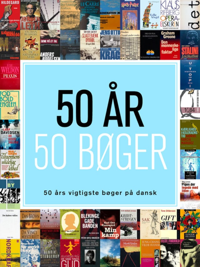Book cover for 50 år - 50 bøger