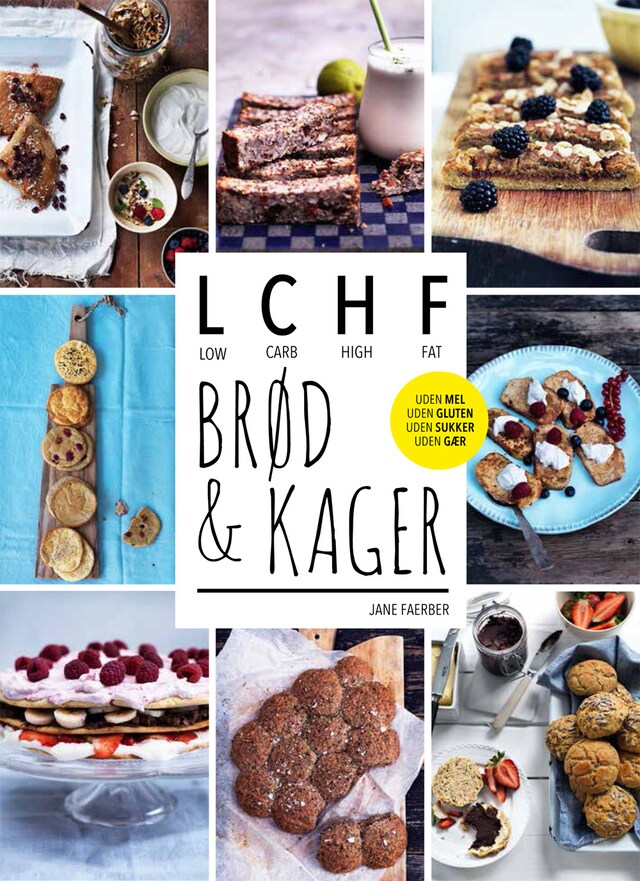 Buchcover für LCHF - brød og kager