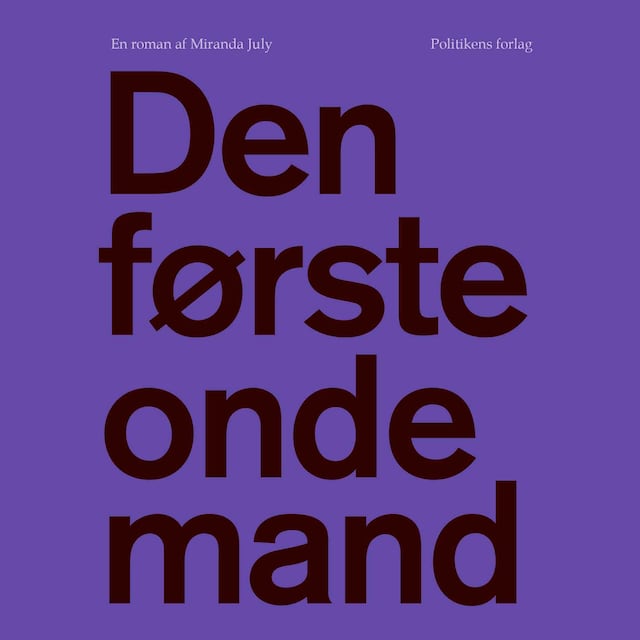 Buchcover für Den første onde mand