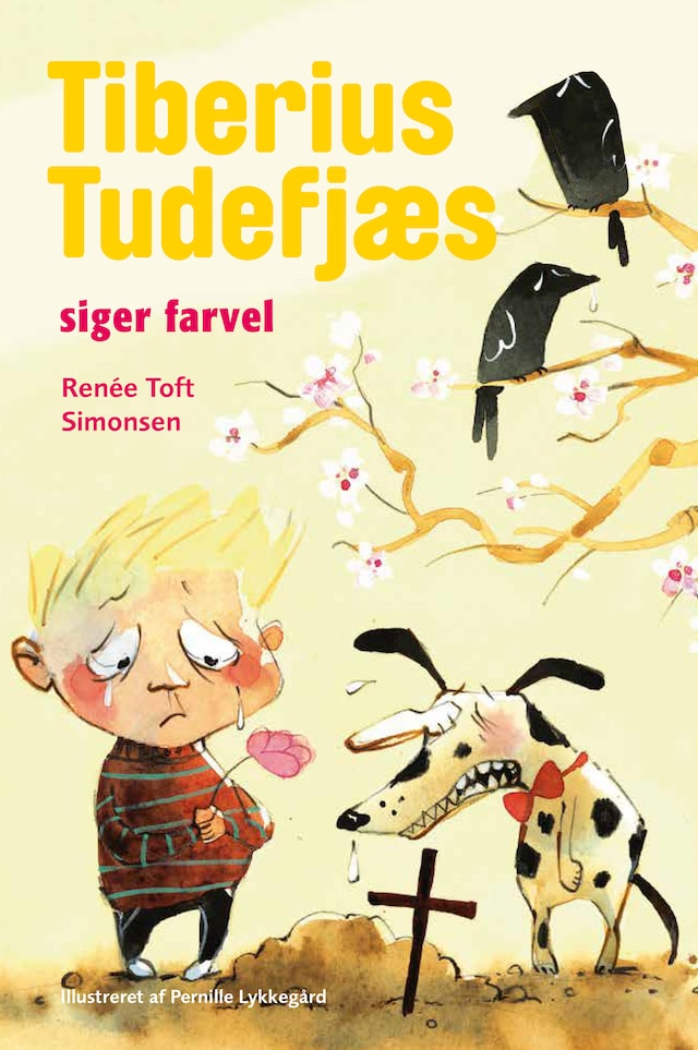 Book cover for Tiberius Tudefjæs siger farvel