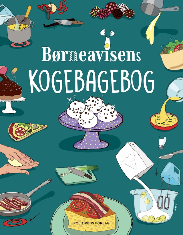 Book cover for Børneavisens kogebagebog