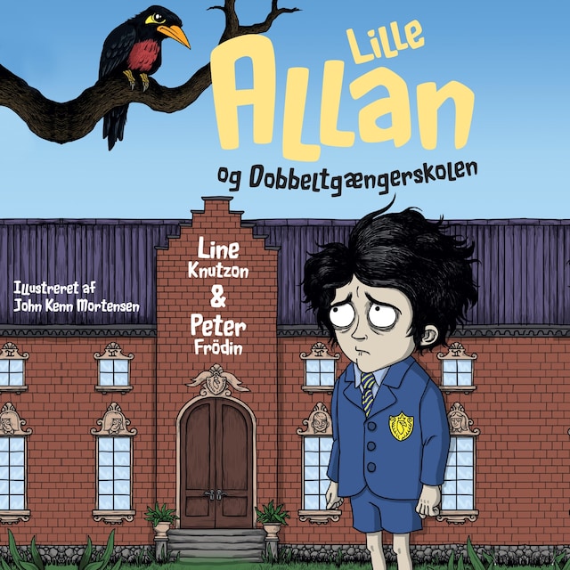 Boekomslag van Lille Allan og dobbeltgængerskolen