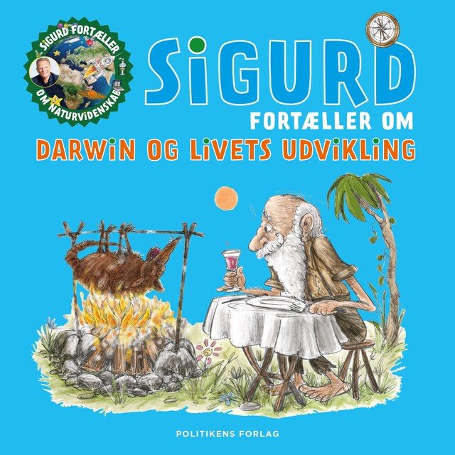 Buchcover für Sigurd fortæller om Darwin og livets udvikling