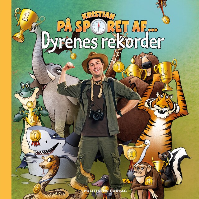 Book cover for Kristian på sporet af dyrenes rekorder