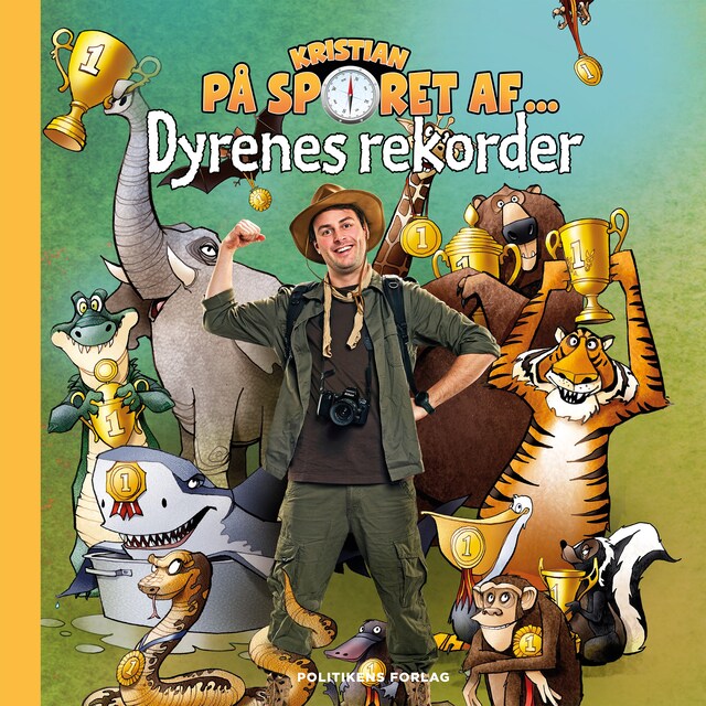 Buchcover für Kristian på sporet af dyrenes rekorder