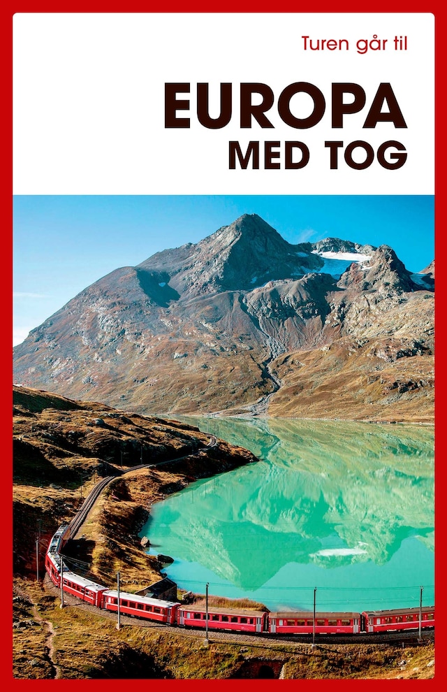 Book cover for Turen går til Europa med tog