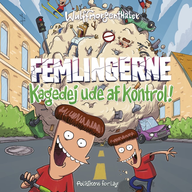 Kirjankansi teokselle Femlingerne - kagedej ude af kontrol!