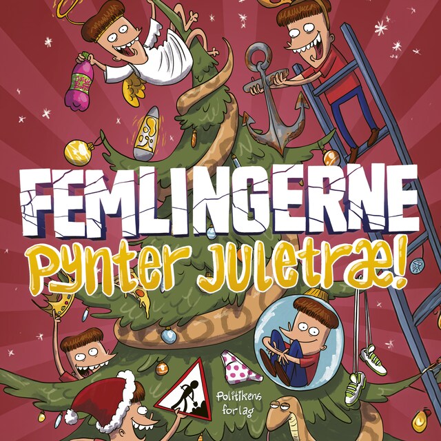 Bokomslag for Femlingerne - pynter juletræ