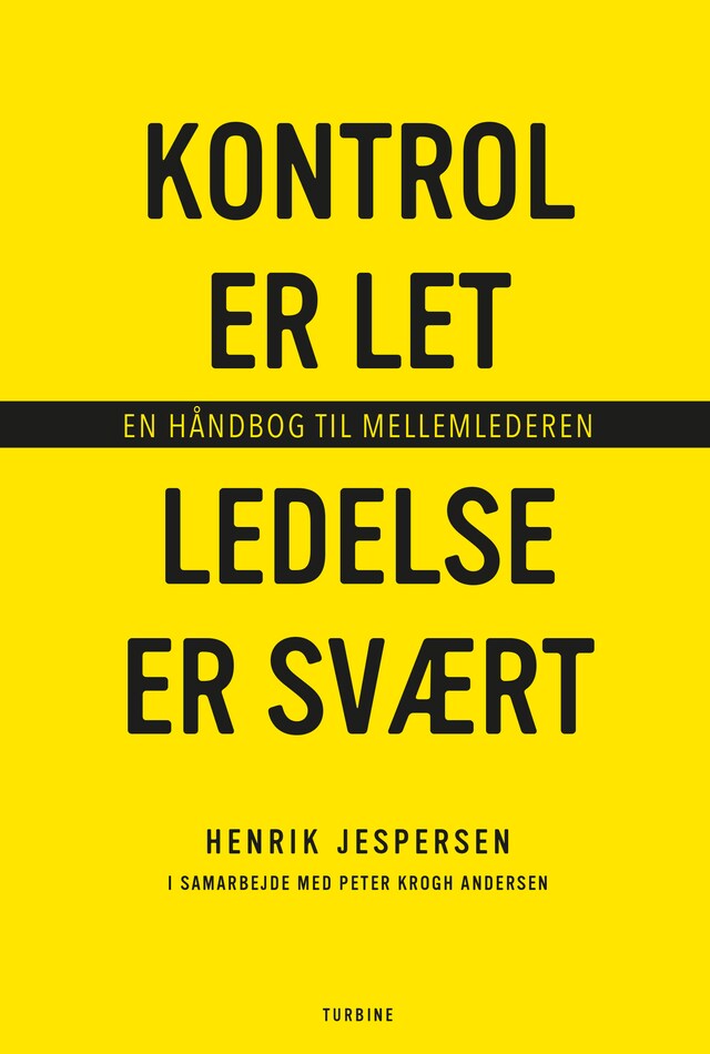 Copertina del libro per Kontrol er let, ledelse er svært