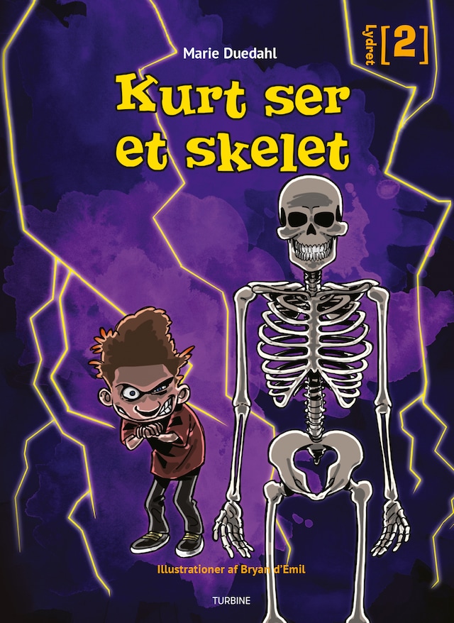Boekomslag van Kurt ser et skelet