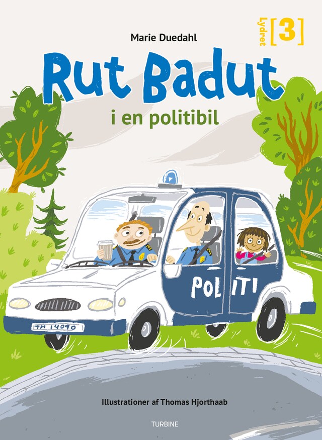 Boekomslag van Rut Badut i en politibil