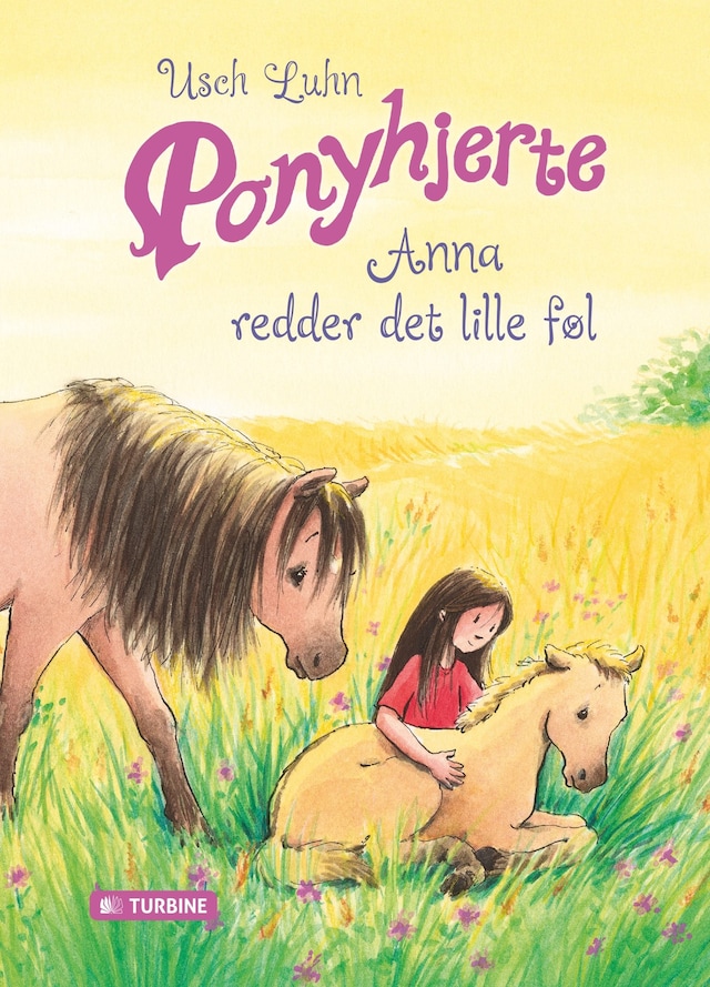 Okładka książki dla Ponyhjerte – Anna redder det lille føl