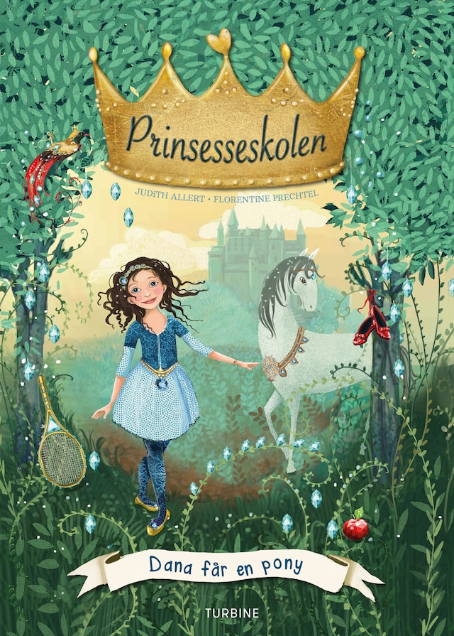 Copertina del libro per Prinsesseskolen 2: Dana får en pony
