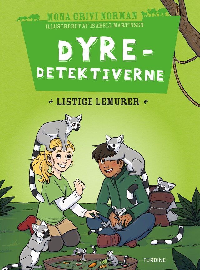 Bokomslag for Dyredetektiverne: Listige lemurer