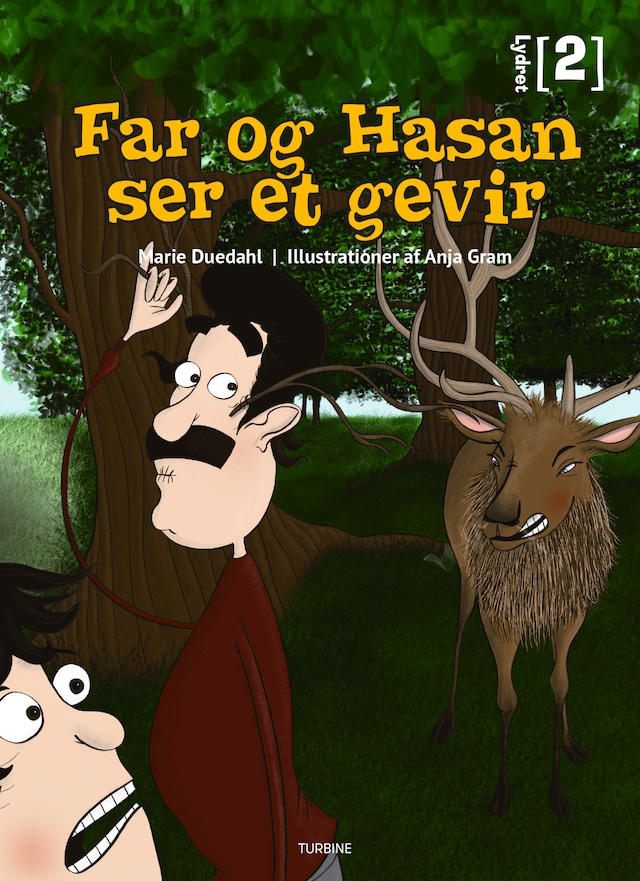 Book cover for Far og Hasan ser et gevir