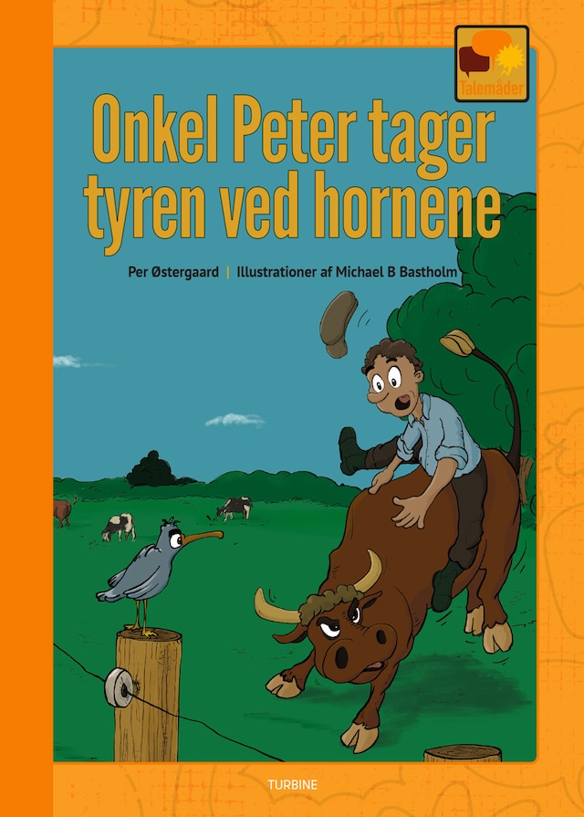 Book cover for Onkel Peter tager tyren ved hornene