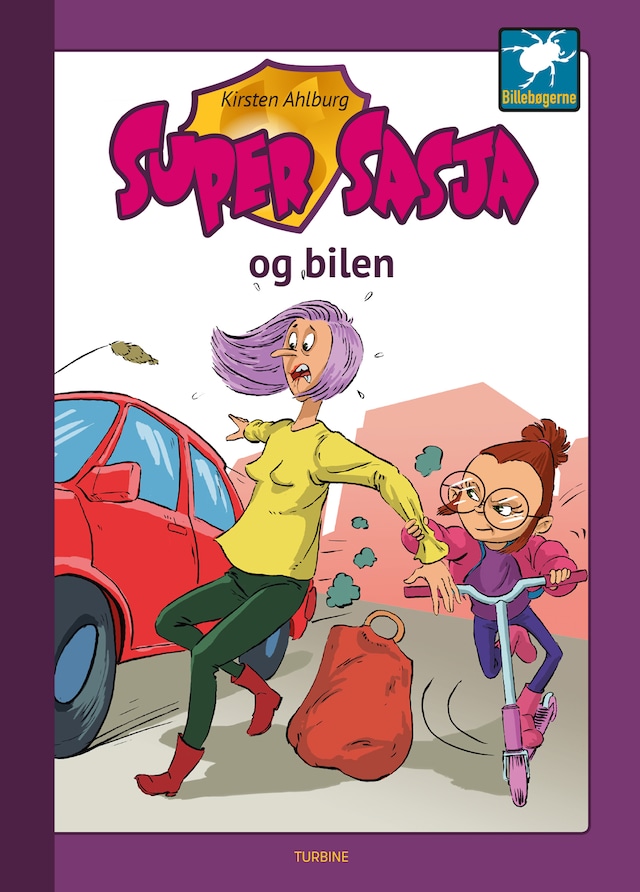 Book cover for Super Sasja og bilen