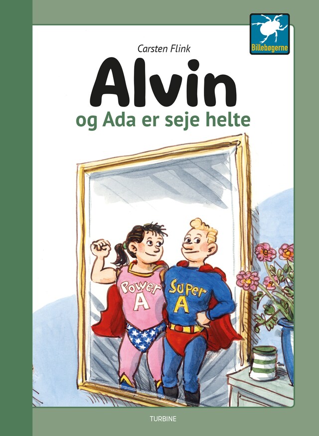 Kirjankansi teokselle Alvin og Ada er seje helte