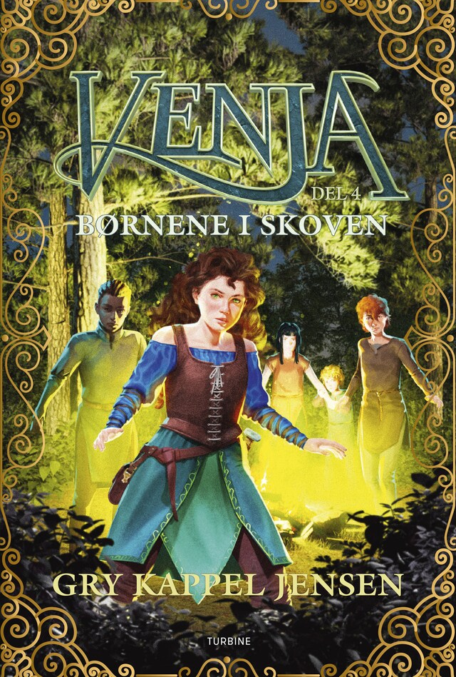 Portada de libro para Venja del 4 – Børnene i skoven