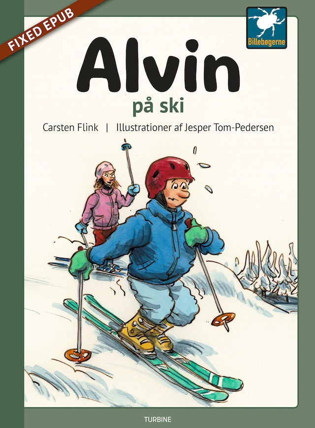 Couverture de livre pour Alvin på ski