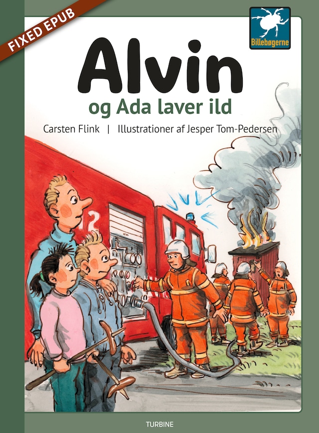 Kirjankansi teokselle Alvin og Ada laver ild