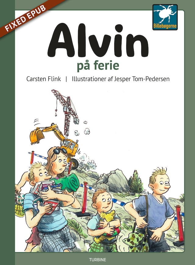 Buchcover für Alvin på ferie
