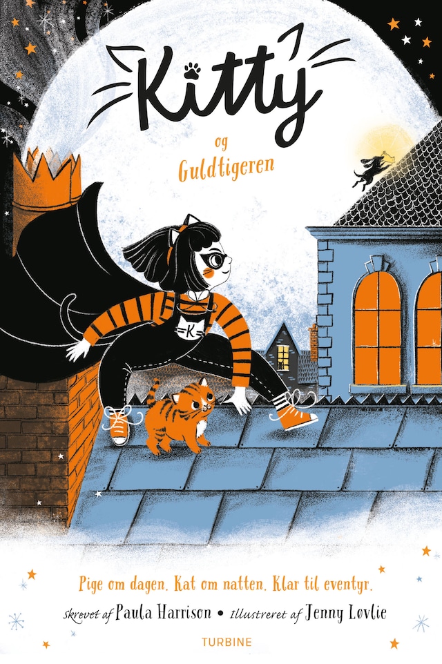 Couverture de livre pour Kitty og Guldtigeren