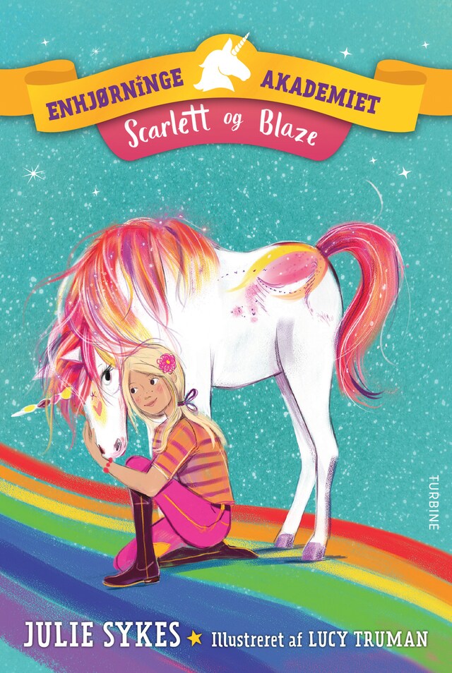 Buchcover für Enhjørningeakademiet – Scarlett og Blaze