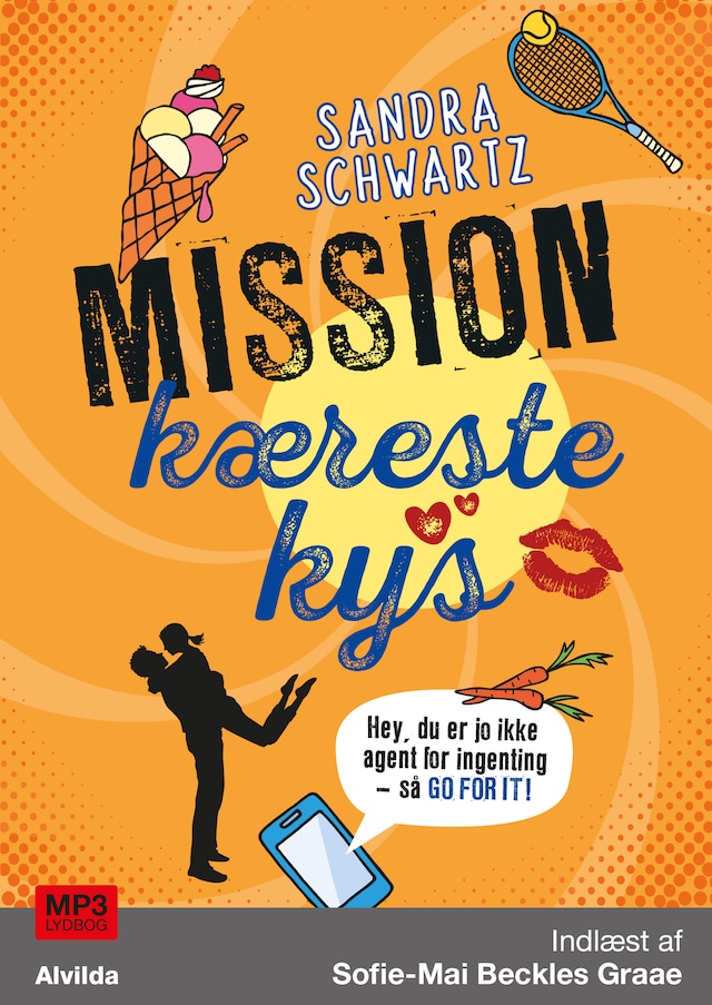Book cover for Mission kærestekys (3)