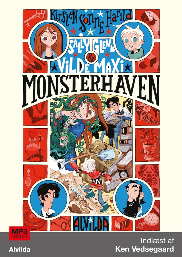 Portada de libro para Sally, Glenn og vilde Maxi 3: Monsterhaven