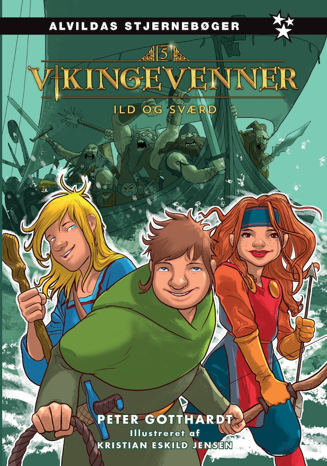 Couverture de livre pour Vikingevenner 5: Ild og sværd