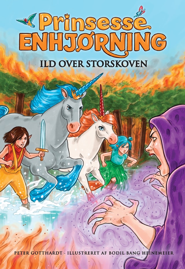 Book cover for Prinsesse Enhjørning - Ild over Storskoven (8)