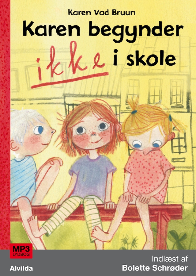 Portada de libro para Karen begynder IKKE i skole (1)